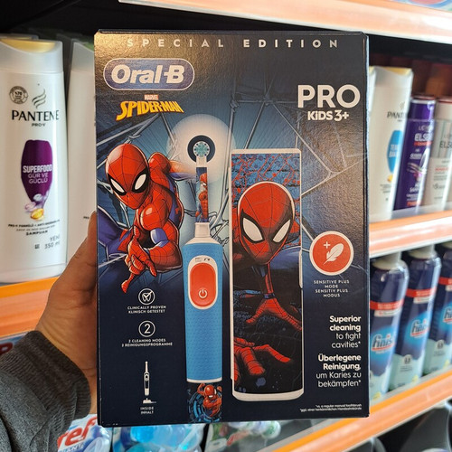 مسواک برقی کودک Oral-B مدل spiderman pro kids 3